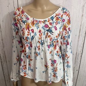 Free People Floral Blouse